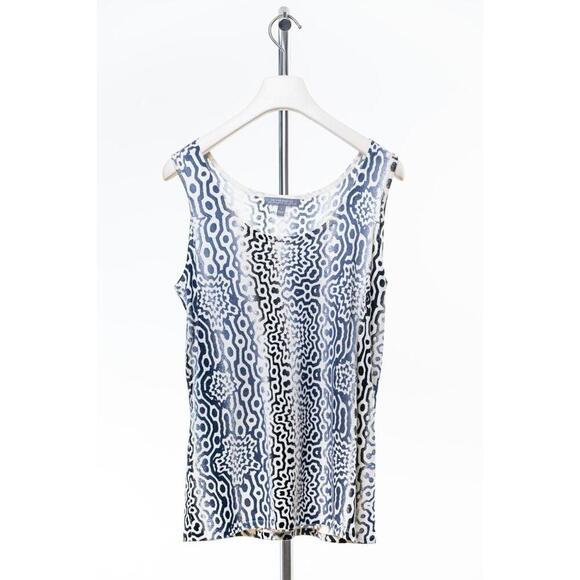 Neiman Marcus Vintage Two-Piece Printed Tank and Cardigan Set - Picture 4 of 4